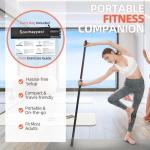 Adjustable 5 ft Steel Yoga Stretching Stick