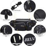 Water-Resistant Hiking Waist Bag with Bottle Holder