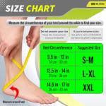 Ankle Compression Socks for Pain Relief - L/XL