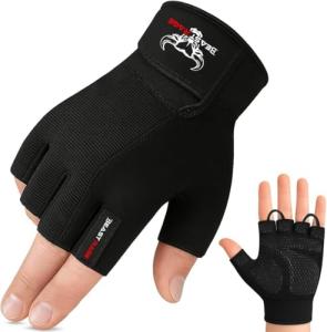 BEAST RAGE Anti-Slip Half Finger Gym Gloves