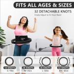 Magnetic Lock Weighted Hula Hoop for All Ages