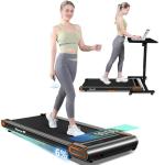 Walking Pad Treadmill, Under Desk Treadmill for Home and Office, Portable Treadmill with LED Display Remote Control, 2.5 HP Electric Treadmills 300 lbs Capacity (Black-Classic)