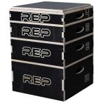 Stackable Wood Plyometric Box for Jump Training, Fitness and Conditioning 4", 6", 8", and 12" set