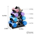 Coral-Inspired 4-Tier Dumbbell Rack Stand