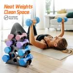 Coral-Inspired 4-Tier Dumbbell Rack Stand