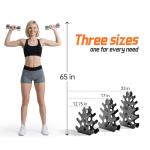 Coral-Inspired 4-Tier Dumbbell Rack Stand