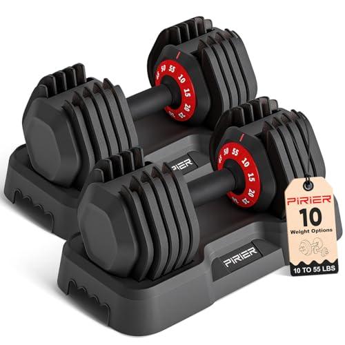 55LB Adjustable Dumbbell Set for Full Body Workouts
