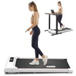 REDLIRO Walking Pad Treadmill - Under Desk Treadmill for Home Office - Mini Treadmills with 265lbs Capacity - Portable Compact Jogging Machine with Remote Control - Installation-Free