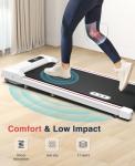 REDLIRO Walking Pad Treadmill - Under Desk Treadmill for Home Office - Mini Treadmills with 265lbs Capacity - Portable Compact Jogging Machine with Remote Control - Installation-Free