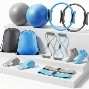 14-Piece Pilates Ring and Ball Set for Women