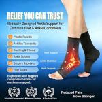 ABIRAM Foot Sleeve with Compression Wrap for Support