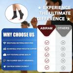 ABIRAM Foot Sleeve with Compression Wrap for Support