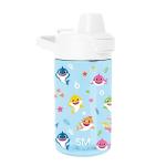 Simple Modern Baby Shark Kids Water Bottle Plastic BPA-Free Tritan Cup with Leak Proof Straw Lid | Reusable and Durable for Toddlers, Girls and Boys | Summit Collection | 12oz, Friends