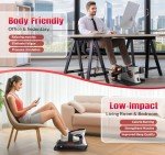 Compact Under Desk Elliptical Machine with Monitor