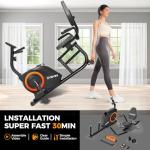 Whisper-Quiet Recumbent Exercise Bike for Home