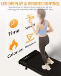 Walking Pad Treadmill with Incline Under Desk Treadmill 2.5 HP Portable Walking Pad 2 in 1 for Walking and Jogging, Under Desk Treadmill for Home Office with Remote Control.