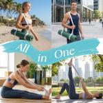 Tumaz Yoga Mat Strap [MAT NOT Included] (2 Sizes) with Extra Thick & Comfy Delicate Texture, Adjustable Yoga Mat Carrier