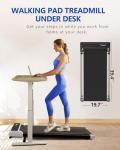 Walking Pad Treadmill, Walking pad with Incline,2 in 1 Walking pad for Walking and Jogging, 2.5HP Compact Treadmill for Home Office with Remote Control, LED Display