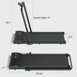 Under Desk Treadmill, Walking Pad for Home/Office, Portable Walking Treadmill Walking Jogging Machine with Walking Bar, Remote Control LED Display (2024 New Version)