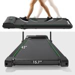 Under Desk Treadmill, Walking Pad for Home/Office, Portable Walking Treadmill Walking Jogging Machine with Walking Bar, Remote Control LED Display (2024 New Version)