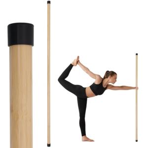 Bamboo Yoga Stretch Stick for Mobility and Posture