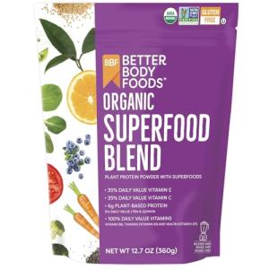 Organic Superfood Powder with Protein and Vitamins
