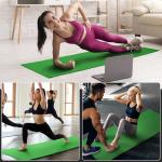 Fitvids All Purpose 1/4-Inch High Density Anti-Tear Exercise Yoga Mat with Carrying Strap and Yoga Blocks, Green