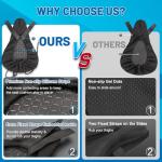 APECYC Bike Seat Cushion Gel Padded Bike Seat Cover for Men Women Extra Padding Soft Comfort Bicycle Seat Cushion for Peloton Bike, Stationary Exercise Bike, Mountain Bike, Road Bike, Ebike