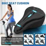 APECYC Bike Seat Cushion Gel Padded Bike Seat Cover for Men Women Extra Padding Soft Comfort Bicycle Seat Cushion for Peloton Bike, Stationary Exercise Bike, Mountain Bike, Road Bike, Ebike
