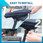 APECYC Bike Seat Cushion Gel Padded Bike Seat Cover for Men Women Extra Padding Soft Comfort Bicycle Seat Cushion for Peloton Bike, Stationary Exercise Bike, Mountain Bike, Road Bike, Ebike