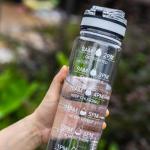 Motivational 32oz Water Bottle with Time Markers