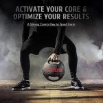 ZELUS Black Double Grip Medicine Ball 20 lbs