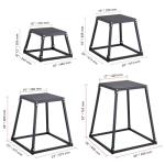 VEVOR 4-Piece Plyometric Jump Box Set, Black