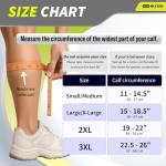 Calf Compression Sleeves for Varicose Veins & Pain Relief