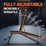 Adjustable Foldable Weight Bench for Home Gym