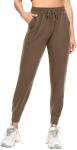 FULLSOFT Sweatpants for Women-Womens Joggers with Pockets Yoga Pants Leggings for Cycling Lounge Workout Running(Mocha Brown,Medium)