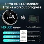 PASYOU Oak Wood Water Rowing Machine - Foldable, Bluetooth