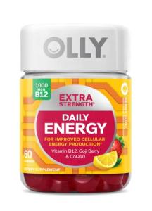 OLLY Daily Energy Gummies, Berry Yuzu Flavor - 60ct