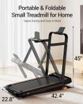 Compact 2-in-1 Folding Under Desk Treadmill