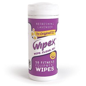 Plant-Based Gym Equipment Wipes with Lavender - 50 Count