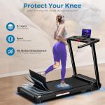 Compact Portable Treadmill with Handles for Home