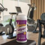 Plant-Based Gym Equipment Wipes with Lavender - 50 Count
