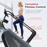 Sunny Health & Fitness Premium High-Intensity Stepper Stair Climber, Commercial Grade Stepmill Exercise Machine, 25 Levels of EMS, Free SunnyFit App Bluetooth Connection 400LB Capacity - SF-X7300