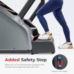 Sunny Health & Fitness Premium High-Intensity Stepper Stair Climber, Commercial Grade Stepmill Exercise Machine, 25 Levels of EMS, Free SunnyFit App Bluetooth Connection 400LB Capacity - SF-X7300