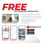 Sunny Health & Fitness Premium High-Intensity Stepper Stair Climber, Commercial Grade Stepmill Exercise Machine, 25 Levels of EMS, Free SunnyFit App Bluetooth Connection 400LB Capacity - SF-X7300
