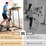 Portable Treadmill Desk with Adjustable Height Wheels