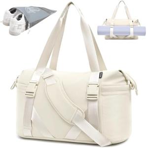 MAXTOP Women's Yoga Tote Bag with Mat Holder