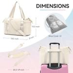 MAXTOP Women's Yoga Tote Bag with Mat Holder