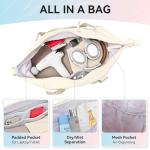 MAXTOP Women's Yoga Tote Bag with Mat Holder