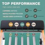 Pilates Reformer Pro, Studio Grade Foldable Pilates Machine Bundle with Reformer Box, Padded Jump Board for Gym Workout and Home Use（Black）